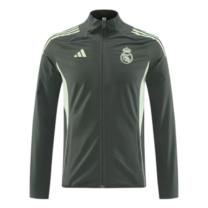 Real Madrid Windbreaker Jacket 2025/26 - Dark Green Top Koszulki Pilka Sklep