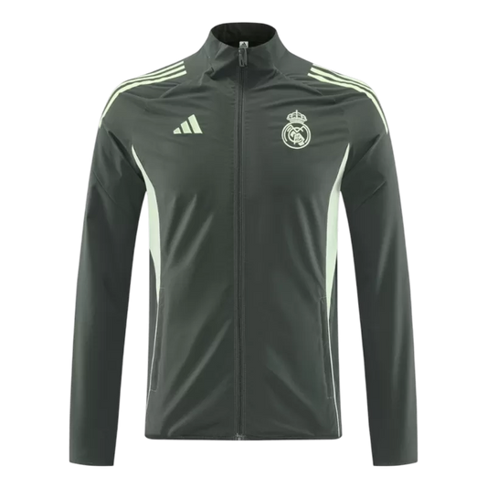 Real Madrid Windbreaker Jacket 2025/26 - Dark Green Top Koszulki Pilka Sklep