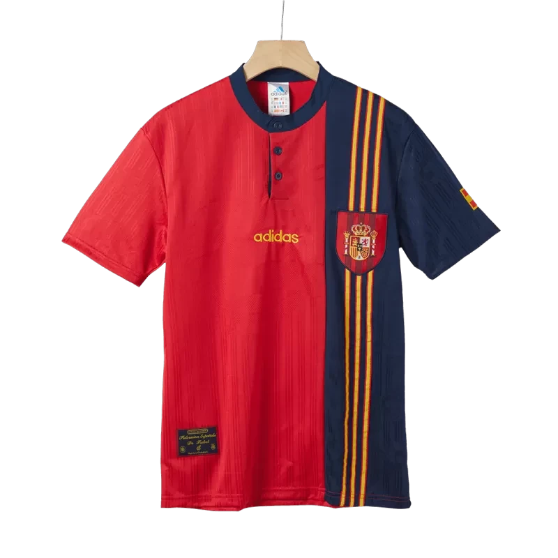 Retro koszulka piłkarska domowa Spain 1996 Top Koszulki Pilka Sklep
