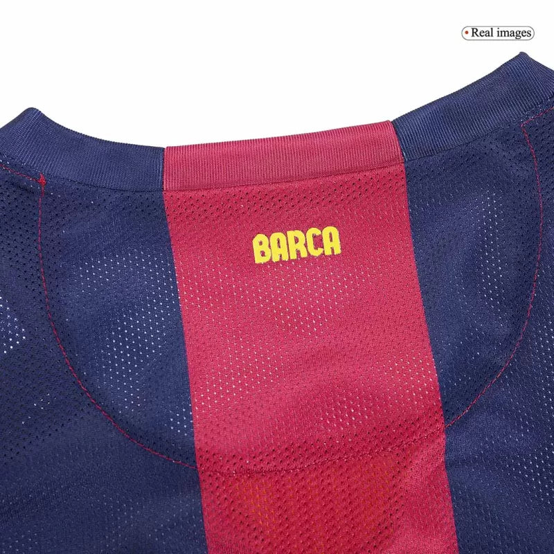 Retro 2014/15 Barcelona Home Long Sleeve Soccer Jersey Top Koszulki Pilka Sklep