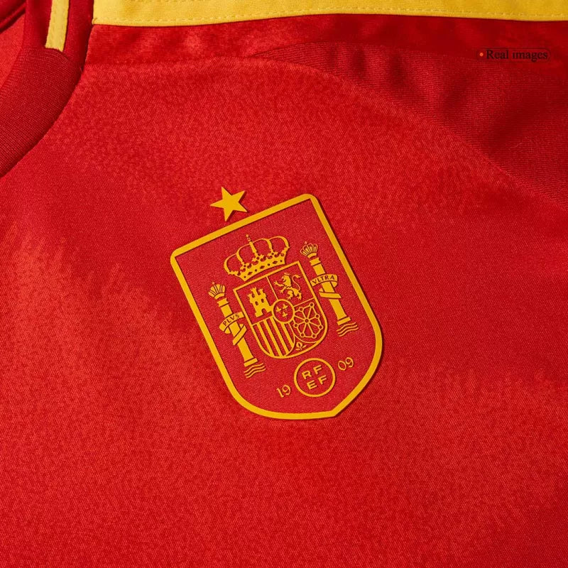Dziecięcy zestaw koszulek piłkarskich Spain (koszulka + spodenki) 2024/25 Top Koszulki Pilka Sklep