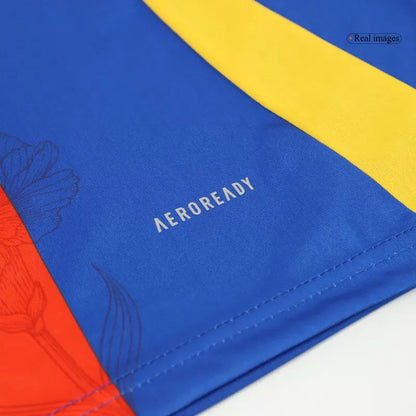 Koszulka piłkarska przedmeczowa Spain EURO 2024 – niebieska Top Koszulki Pilka Sklep