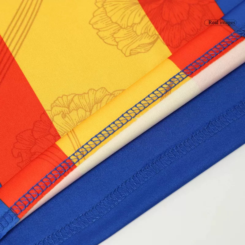 Koszulka piłkarska przedmeczowa Spain EURO 2024 – niebieska Top Koszulki Pilka Sklep