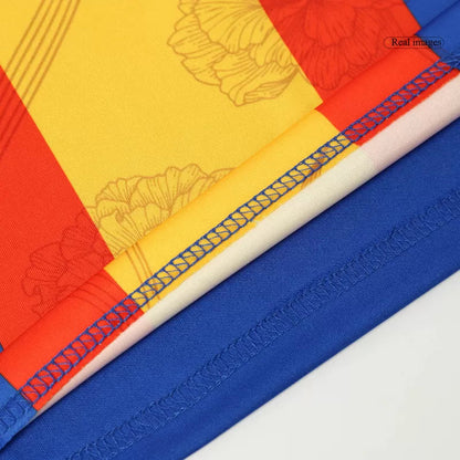 Koszulka piłkarska przedmeczowa Spain EURO 2024 – niebieska Top Koszulki Pilka Sklep