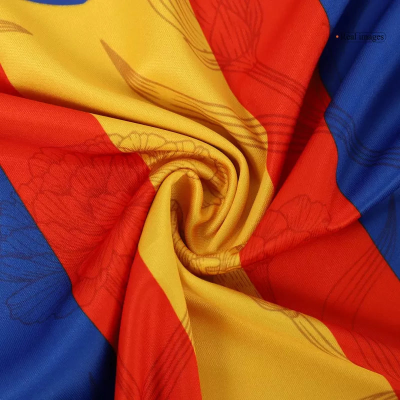 Koszulka piłkarska przedmeczowa Spain EURO 2024 – niebieska Top Koszulki Pilka Sklep