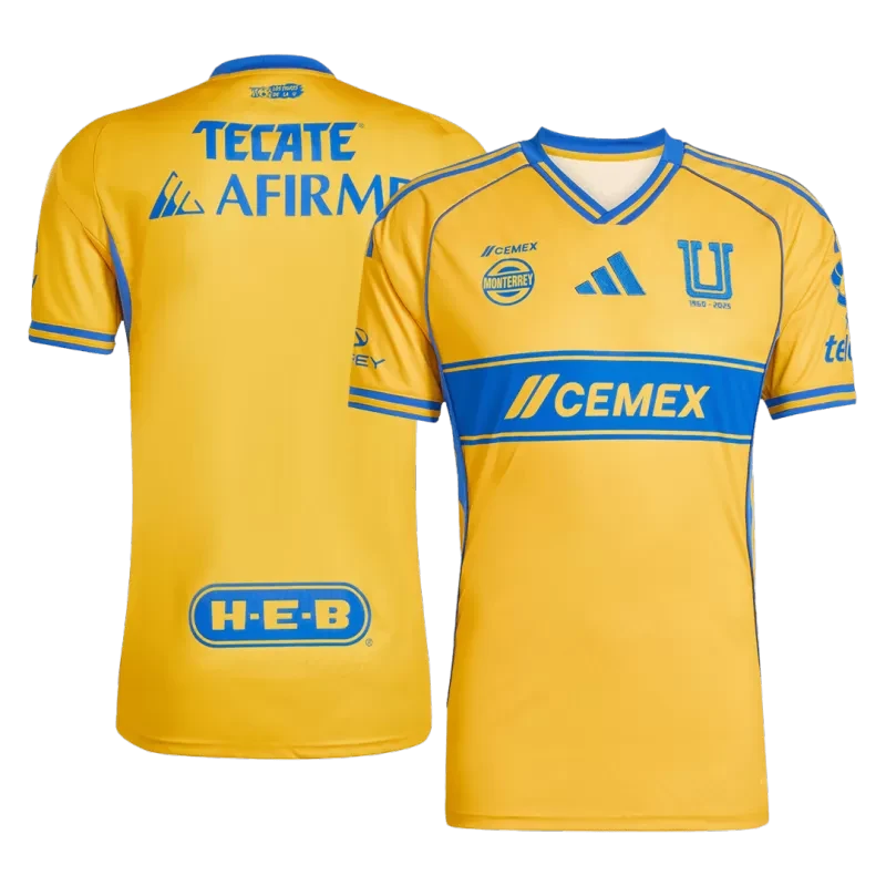 Tigres UANL Home Soccer Jersey 2025/26 Top Koszulki Pilka Sklep