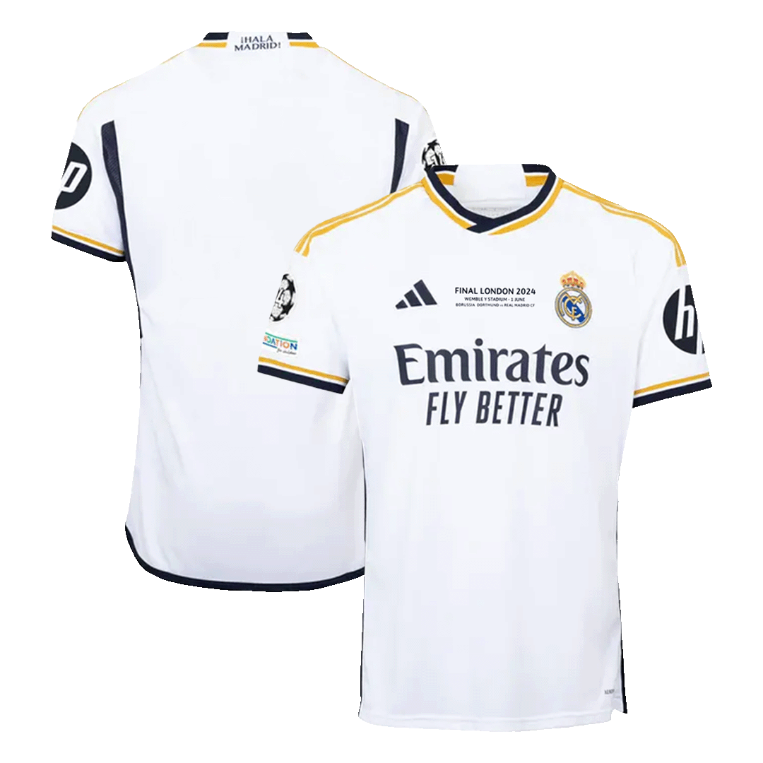 Real Madrid 2023/24 Football Shirt White - UCL FINAL