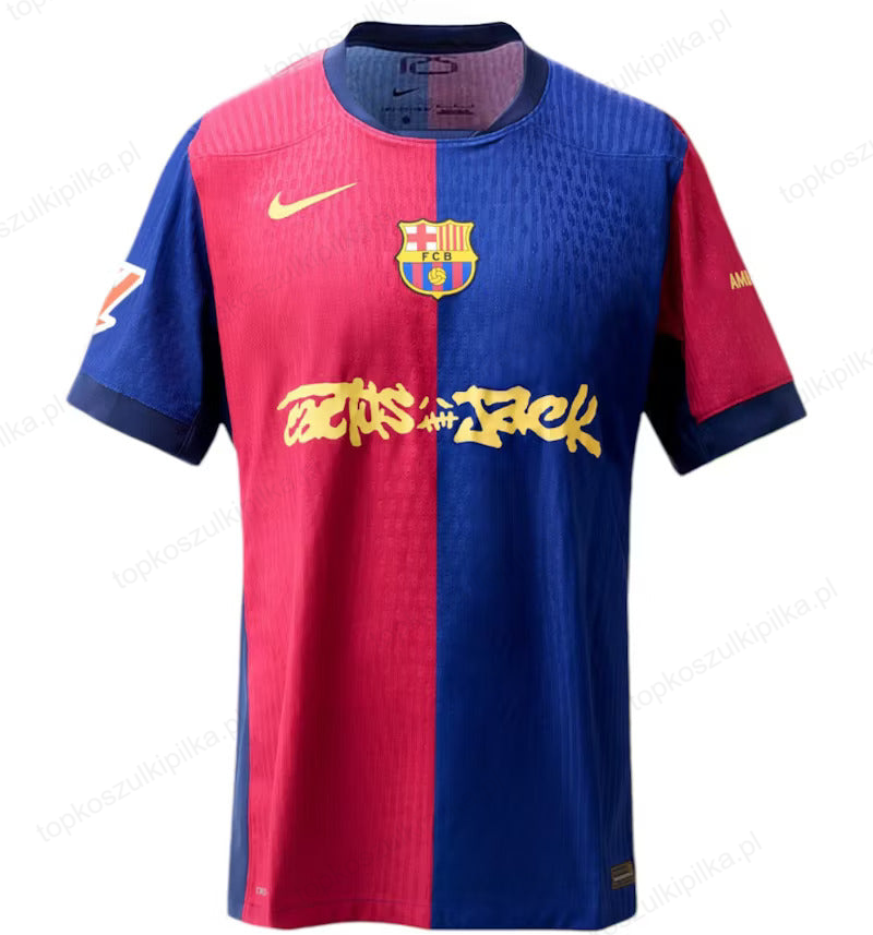 Wersja gracza FC Barcelona x Travis Scott Edycja limitowana 2024/25 Koszulka Top Koszulki Pilka Sklep