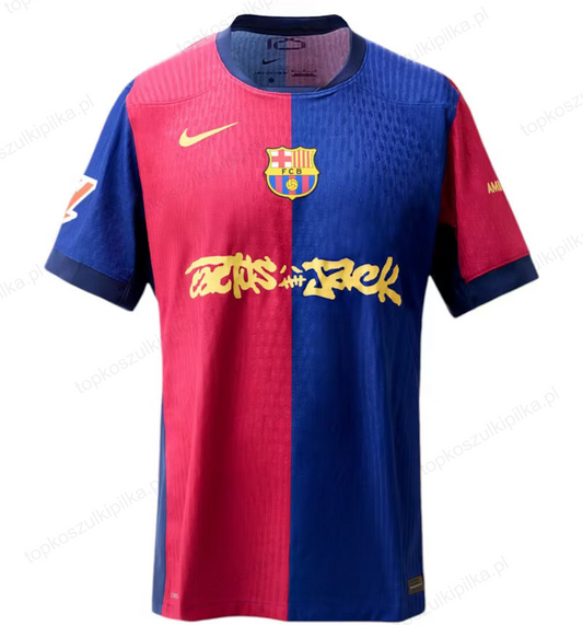 Wersja gracza FC Barcelona x Travis Scott Edycja limitowana 2024/25 Koszulka Top Koszulki Pilka Sklep