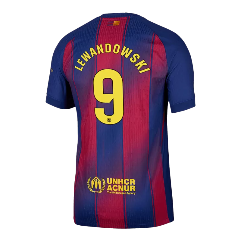 Wersja zawodnika Barcelona Lewandowski #9 Koszulka domowa 2025/26 - UCL