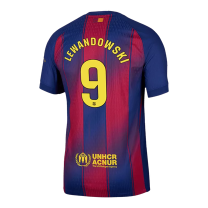 Wersja zawodnika Barcelona Lewandowski #9 Koszulka domowa 2025/26 - UCL