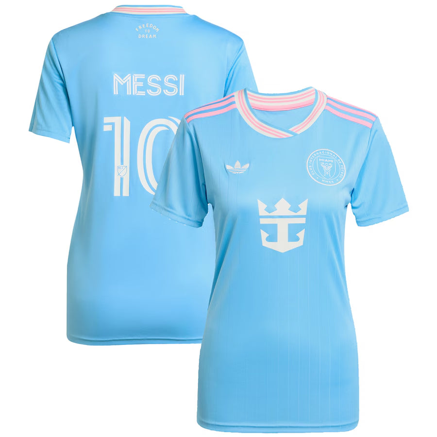 Koszulka damska Inter Miami CF Messi #10 Third Away Soccer Jersey 2025 Top Koszulki Pilka Sklep