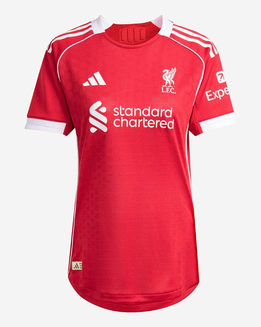 Women's Liverpool Home Soccer Jersey 2025/26 Top Koszulki Pilka Sklep