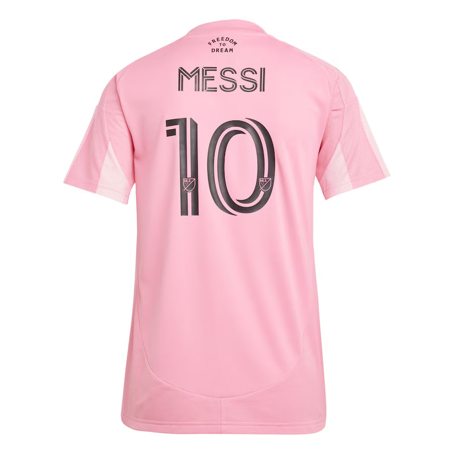 Koszulka piłkarska domowa damska Messi #10 Inter Miami CF 2025 Top Koszulki Pilka Sklep