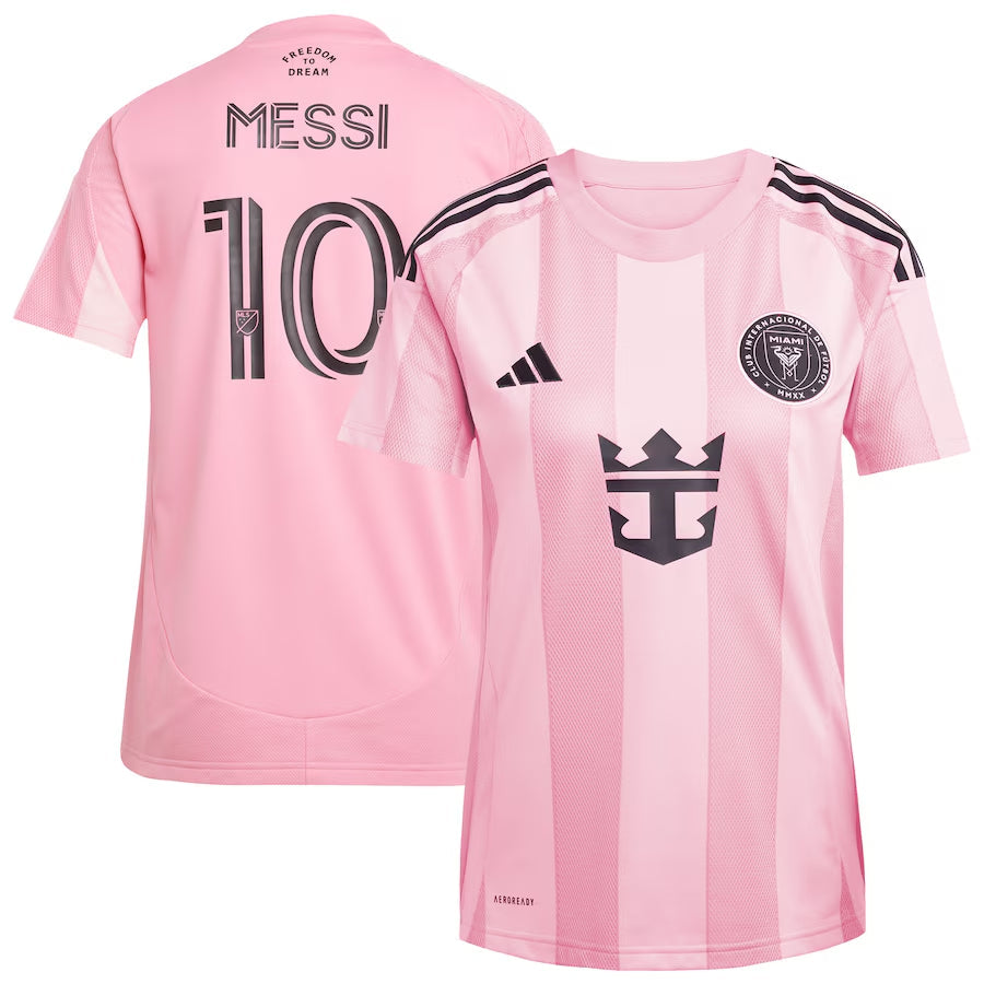 Koszulka piłkarska domowa damska Messi #10 Inter Miami CF 2025 Top Koszulki Pilka Sklep