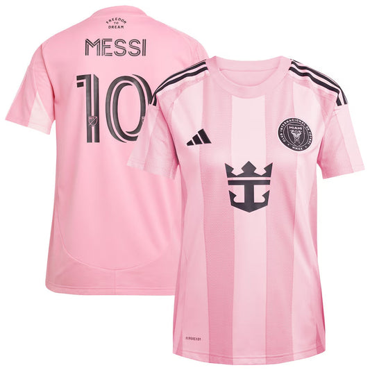 Koszulka piłkarska domowa damska Messi #10 Inter Miami CF 2025 Top Koszulki Pilka Sklep