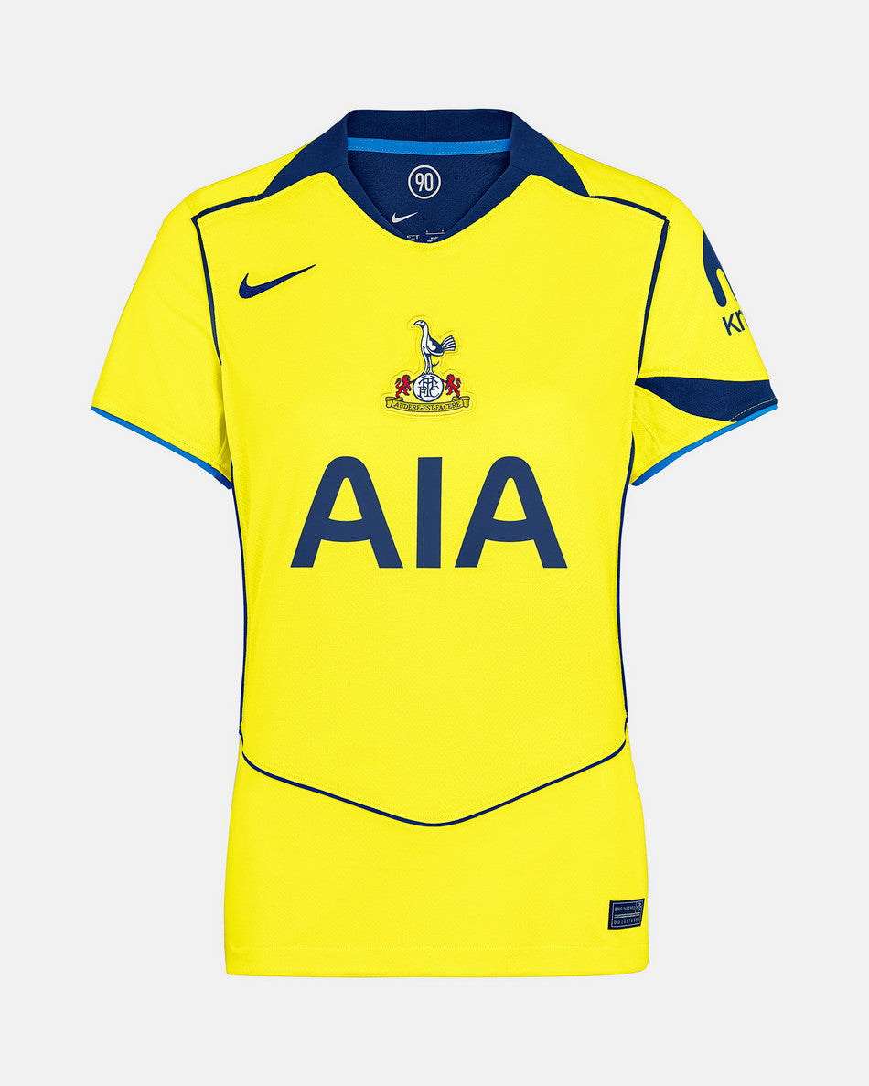 Women's Tottenham Hotspur Third Away Soccer Jersey 2025/26 topsoccerjerseys.com