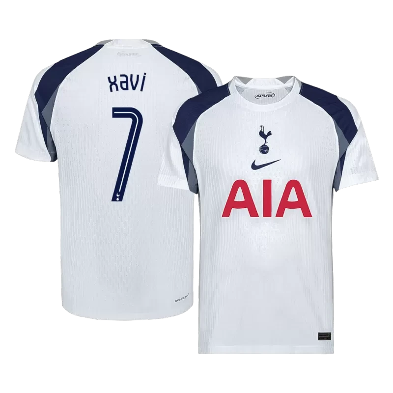 XAVI #7 Player Version Tottenham Hotspur Home Soccer Jersey 2025/26 - UCL Top Koszulki Pilka Sklep