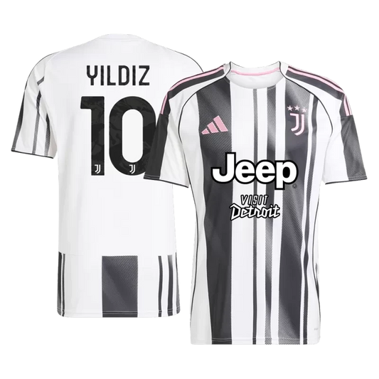 YILDIZ #10 Juventus Home Soccer Jersey 2025/26 Top Koszulki Pilka Sklep