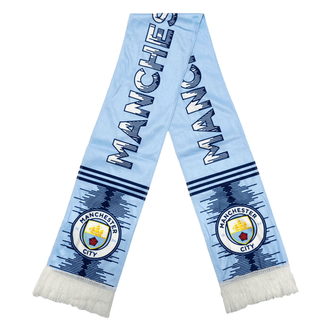Manchester City Soccer Scarf Blue Top Koszulki Pilka Sklep
