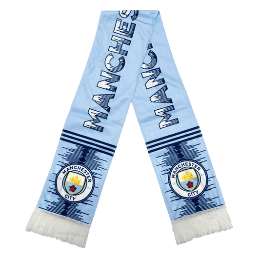 Manchester City Soccer Scarf Blue Top Koszulki Pilka Sklep