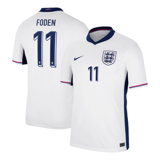 FODEN #11 England Home  Soccer Jersey Euro 2024 Top Soccer Jerseys Store