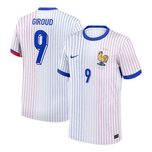 [Super Jakość] Męska France GIROUD #9 Wyjazdowa Koszulka Piłkarska Euro 2024 Top Koszulki Pilka Sklep