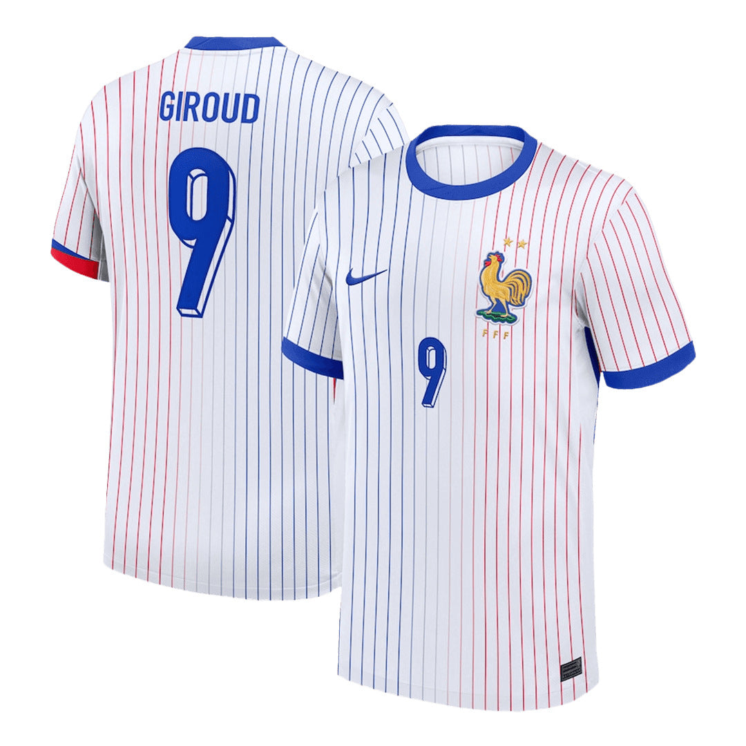 [Super Jakość] Męska France GIROUD #9 Wyjazdowa Koszulka Piłkarska Euro 2024 Top Koszulki Pilka Sklep