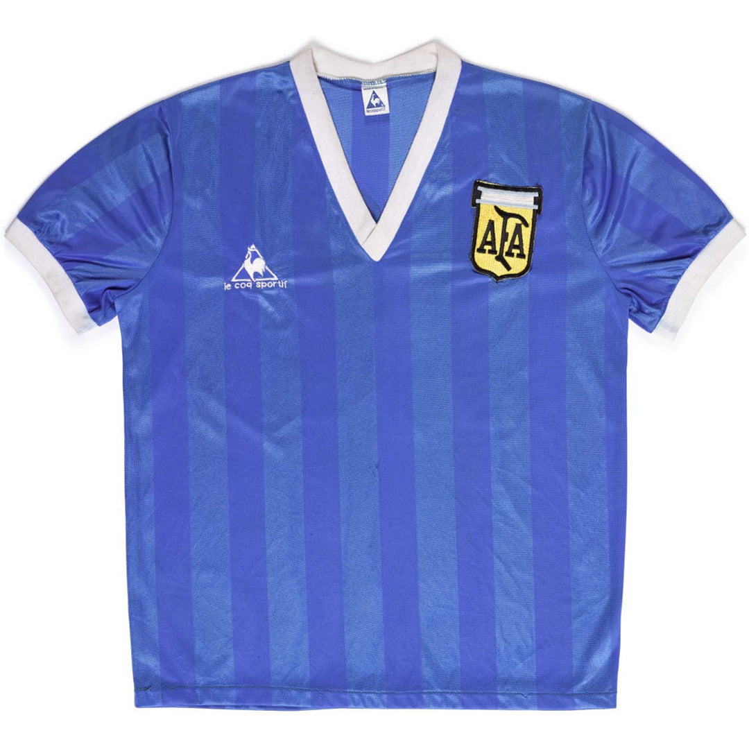 Argentina Away Retro Soccer Jersey 1986 Top Koszulki Pilka Sklep