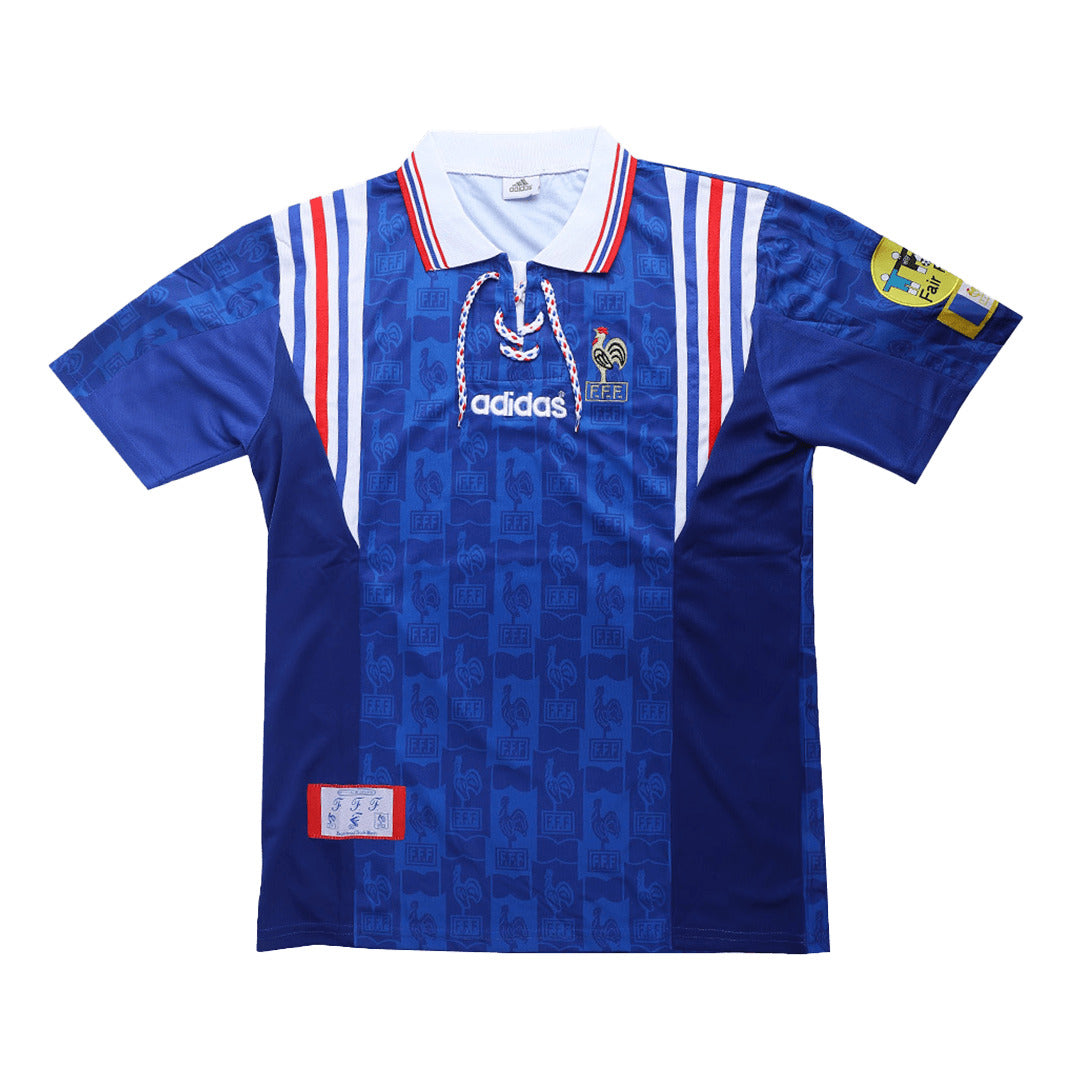 France Dom Retro Piłkarska Koszulka 1996 Top Koszulki Pilka Sklep