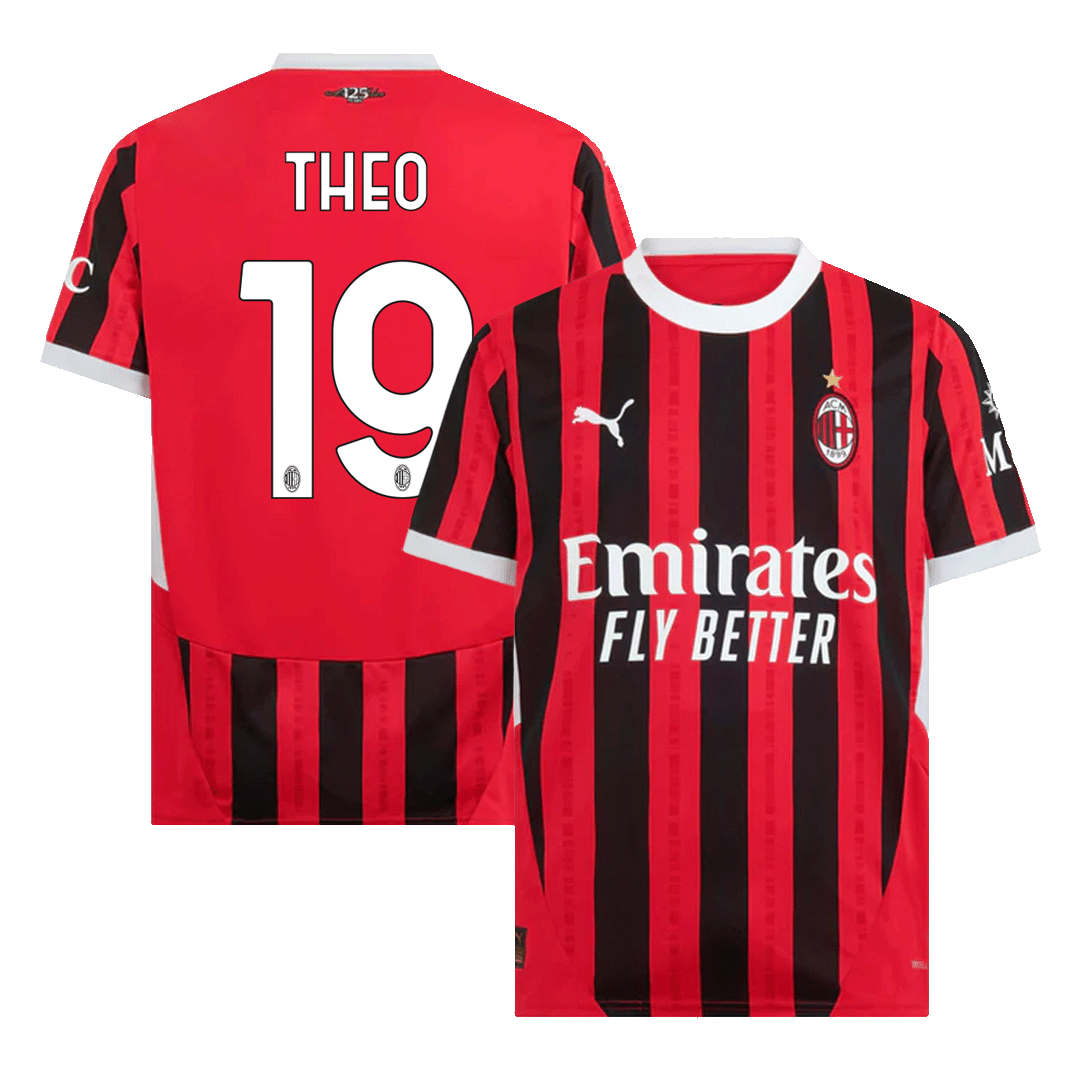 THEO #19 Męska koszulka domowa AC Milan 2024/25