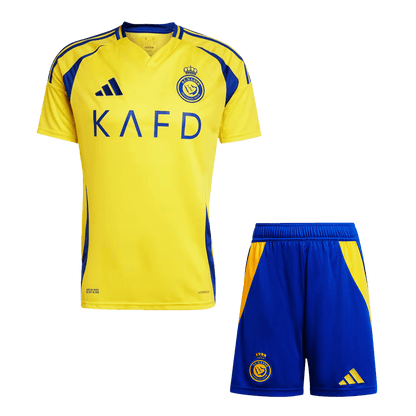 Hochwertiges Al Nassr-Heim-Fußballtrikot-Set (Shirt + Shorts) für Herren 2024/25