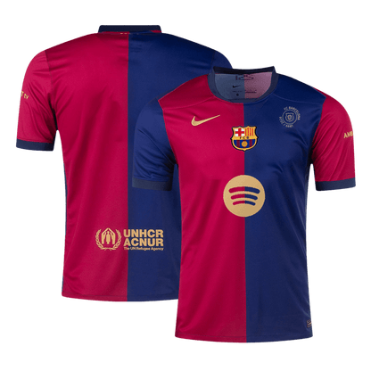 Barcelona Home 2024/25 Men's Football Shirt - 125th Anniversary (Spotify Logo Without Text)