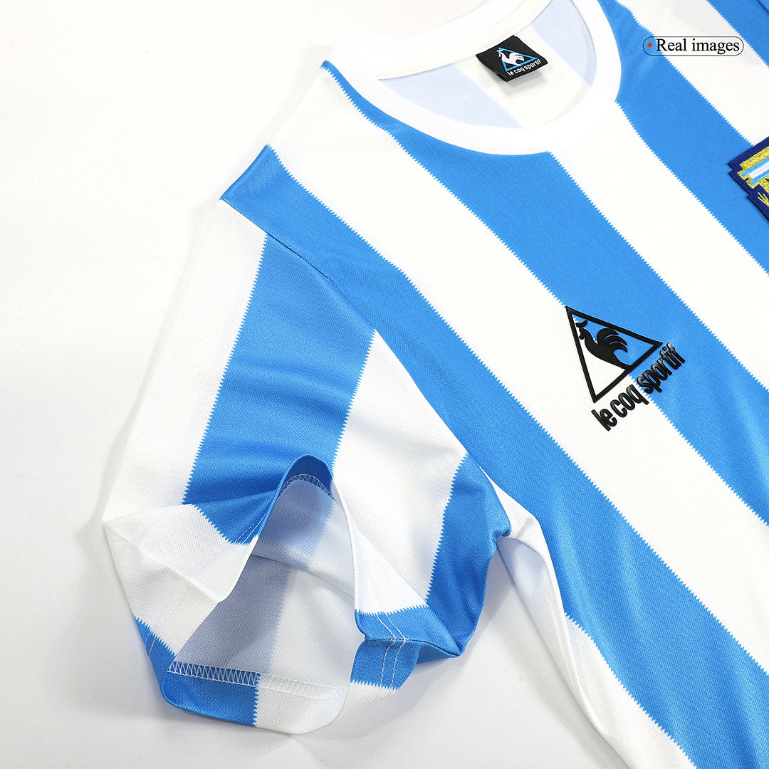 Argentina Home Retro Soccer Jersey 1986 Top Koszulki Pilka Sklep