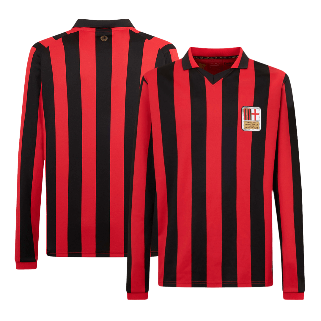 AC Milan 125th Anniversary Men's Long Sleeve Football Shirt 2024/25