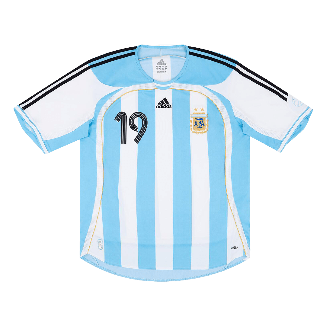 MESSI #19 Classic Argentina Home Jersey 2006 Top Koszulki Pilka Sklep