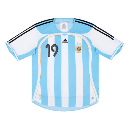 MESSI #19 Classic Argentina Home Jersey 2006 Top Koszulki Pilka Sklep