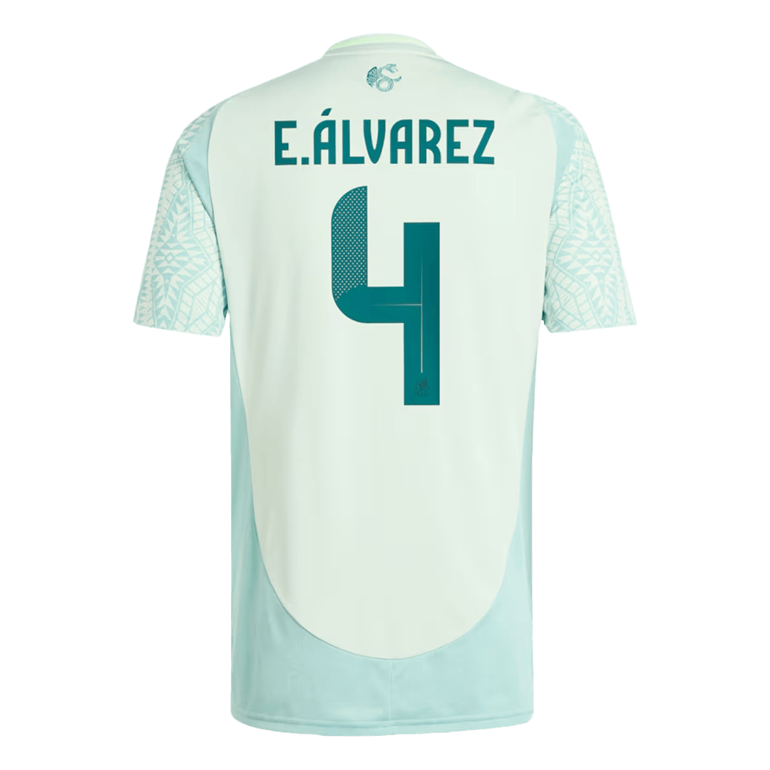 Men's Mexico E.Álvarez #4 Away Soccer Jersey Copa América 2024