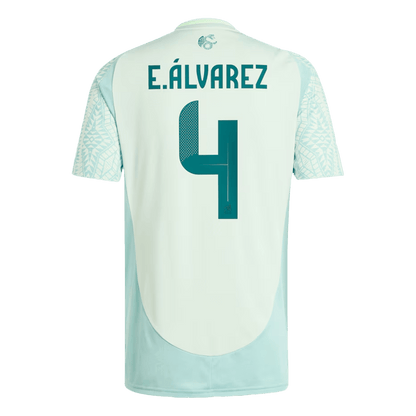 Men's Mexico E.Álvarez #4 Away Soccer Jersey Copa América 2024