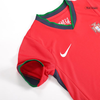 Dziecięce koszulki domowe Portugalii Pełny zestaw Euro 2024 Top Koszulki Pilka Sklep