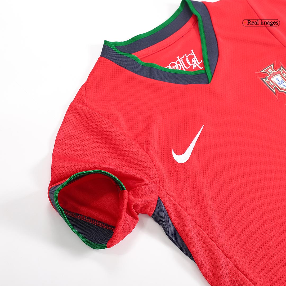 Dziecięcy zestaw koszulek domowych Portugalii (koszulka + spodenki) Euro 2024 Top Koszulki Pilka Sklep