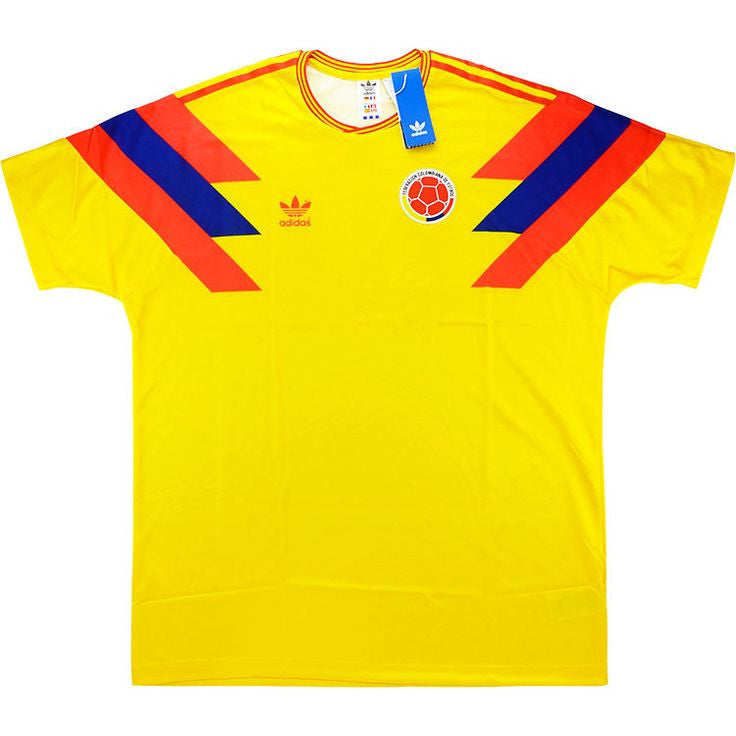 Colombia Home Retro Soccer Jersey 1990