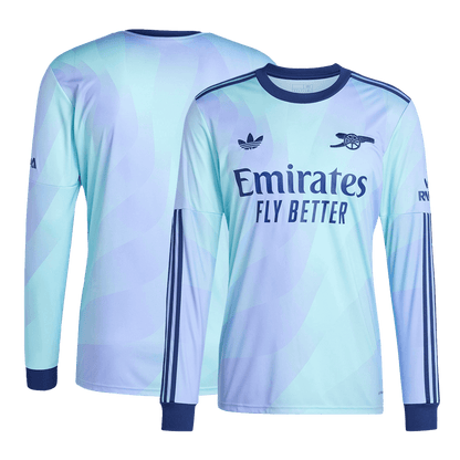 Arsenal Men's Third Away Football Shirt Long Sleeve 24/25