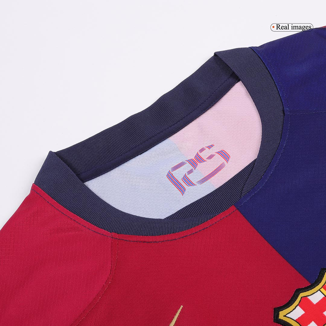 Barcelona Home Shirt 2024/25 F.DE JONG #21 - Spotify Logo Without Text