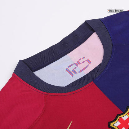 Barcelona 2024/25 RAPHINHA Home Shirt #11 - Spotify Logo Without Text