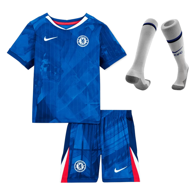 Kid's Chelsea Dri-Fit Adv Home Full Kit (Shirt+Short+Socks) 2025/26 Top Koszulki Pilka Sklep