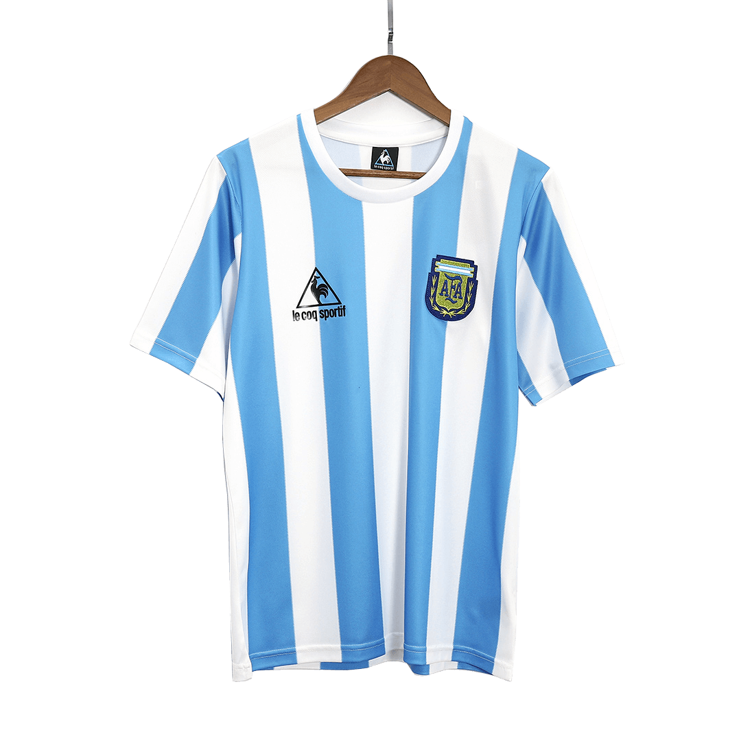 Argentina Home Retro Soccer Jersey 1986 Top Koszulki Pilka Sklep