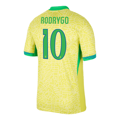 [Super Quality] Men's Brazil RODRYGO #10 Home Soccer Jersey Copa América 2024 Top Koszulki Pilka Sklep