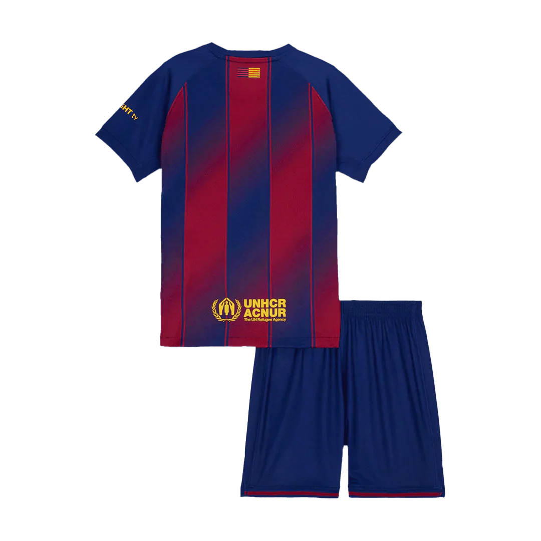 Dziecięce koszulki domowe Barcelona Soccer (koszulka + spodenki) 2025/26 Top Koszulki Pilka Sklep