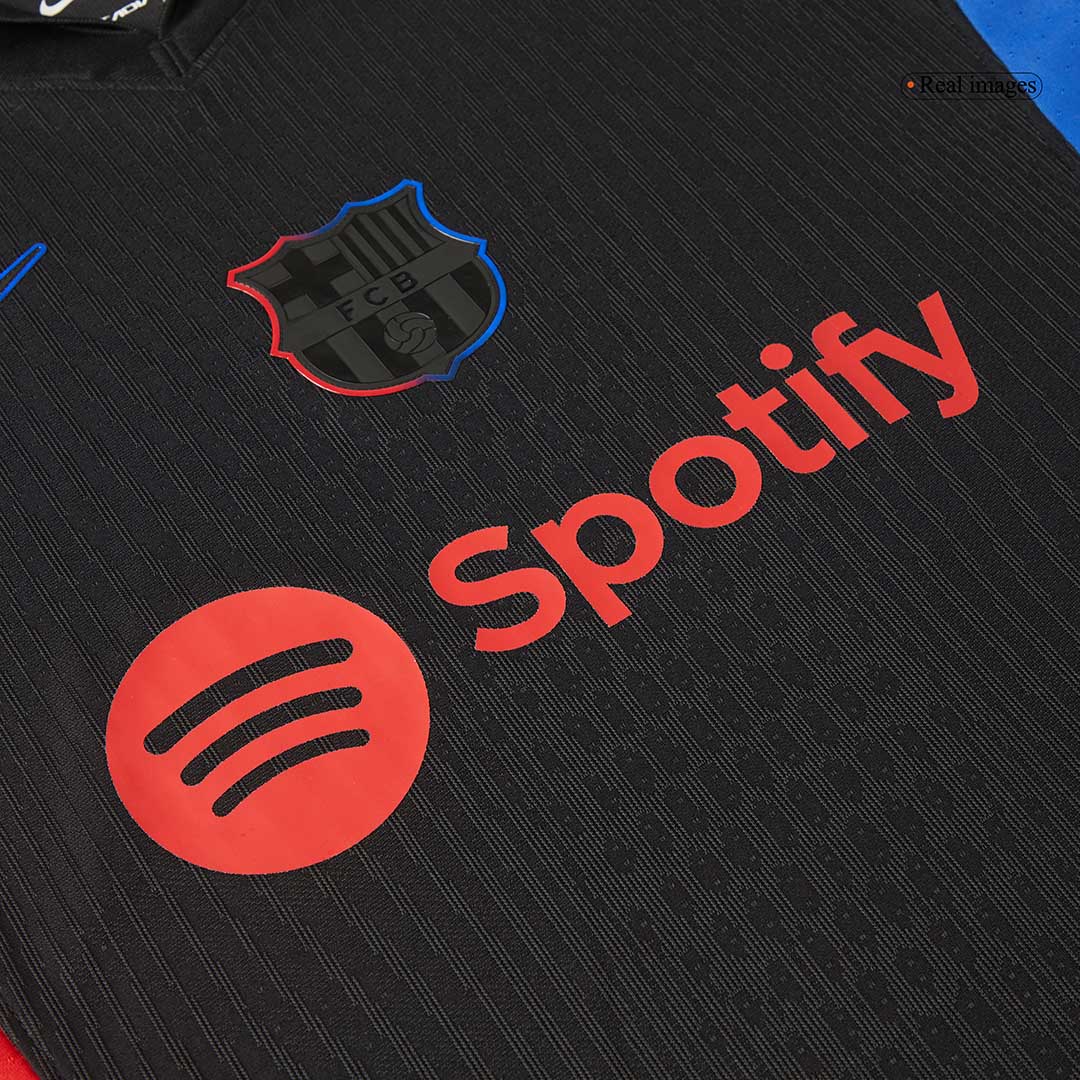 Player Version LEWANDOWSKI #9 Barcelona Away football Jersey 2024/25 - Spotify Logo Without Text Go football World Shop